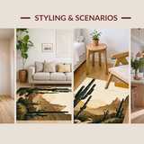 Artful Earthy Wild West Motif(Beige)