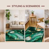 Emerald Gold Marble Elegance(Green)