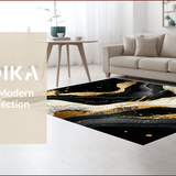 Chic Contemporary Marble Motif(Black)