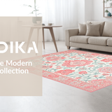 Vibrant Ogee Coral Motif(Pink)