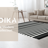 Artisan Woven With Sophisticated Dual Tone Horizontal Bands(Black)