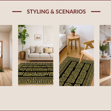 Chic Geometric Gold Accents(Black)