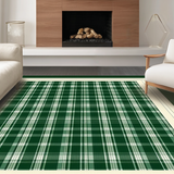 Sophisticated Cream and Gray Plaid(Green)