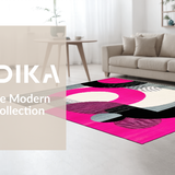 Bold Retro Circular Geometry Palette(Pink)