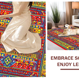 Energetic Multicolor Diamond Motif(Red)