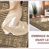 Animal Print Plush Home Decor Mat(Beige)