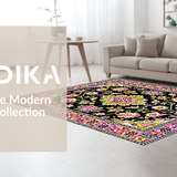 Cozy Pastel Floral Elegance(Black)