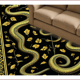 Luxurious Black Snake Motif Design(Black)