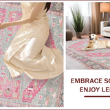 Elegant Oushak Star Motif(Pink)