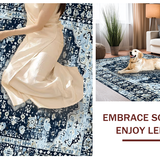 Navy Toned Vintage Floral Motif(Blue)