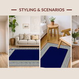 Sophisticated Geometric Tiled Aesthetic(Blue)