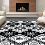 Vibrant Monochrome Geometric Flair(Black)