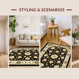 Luxe Gold Floral Aesthetic(Black)