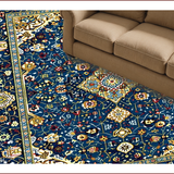 Vivid Geometric Harmony in White(Blue)