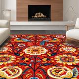 Lively Ornate Avian Decor Style(Red)