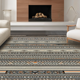 Modern Artistic Ogee Print(Black)
