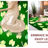 Charming Rustic Shamrock Motif(Green)