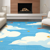 Lively Cartoon Sky Scene Composition(Blue)