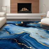 Stylish Fluid Geometric Arrangement(Blue)