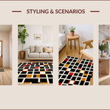 Contemporary Monochrome Checkerboard Style(Black)