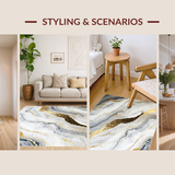 Artful Fluid Motion Decor(Gray)