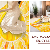 Charming Abstract Sunray Aesthetic(Yellow)