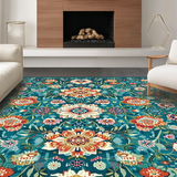 Lively Geometric Flower Fusion(Blue)