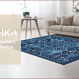 Modern Solid Blue Textured Aesthetic(Blue)