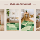Modern Sage Green Non Slip(Green)