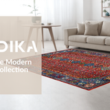 Rustic Handcrafted Colorful Motif(Red)