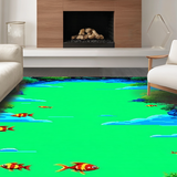 Adventurous Underwater Scene in Green(Green)