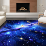 Enchanting Radiant Night Sky Motif(Blue)