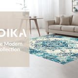 Minimalist Cream and Teal Contrast(Blue)