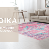 Artful Retro Hexagonal Layout(Pink)