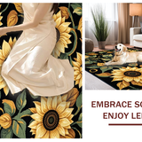 Chic Yellow Floral Aesthetic(Black)