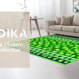 Modern Earthy Shamrock Aesthetic Mat(Green)