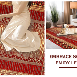 Rustic Earth Tones Textured Appeal(Red)