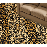 Fluffy Leopard Faux Fur(Beige)