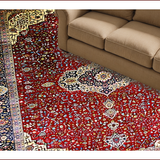 Chic Geometric Red and Cream Fusion(Red)