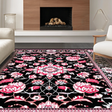 Vibrant Retro Floral Display(Black)