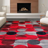 Trendy Abstract Circular Visuals(Red)