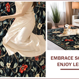 Chic Rustic Floral Accents(Black)