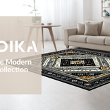 Artful Black and White Tiled Aesthetic(Black)