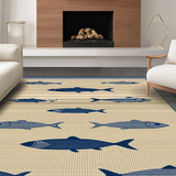 Artistic Abstract Fish(Beige)