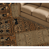Contemporary Animal Print Area Non Shedding(Yellow)