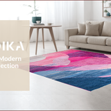 Artistic Abstract Pink Blue Fusion(Pink)