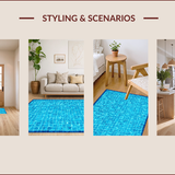 Retro Sporty Abstract Art(Blue)