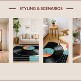 Retro Monochrome Vinyl Aesthetic(Black)