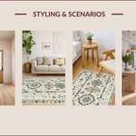 Ultra Soft Area Rug, Non Slip, Stain Resistant, Washable Area Rugs for Living Room, Bedroom, Modern Beige Stain-Resistant Kitchen Runner(Beige) - ODIKA