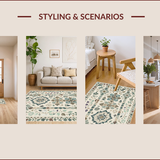 Ultra Soft Area Rug, Non Slip, Stain Resistant, Washable Area Rugs for Living Room, Bedroom, Modern Beige Stain-Resistant Kitchen Runner(Beige) - ODIKA